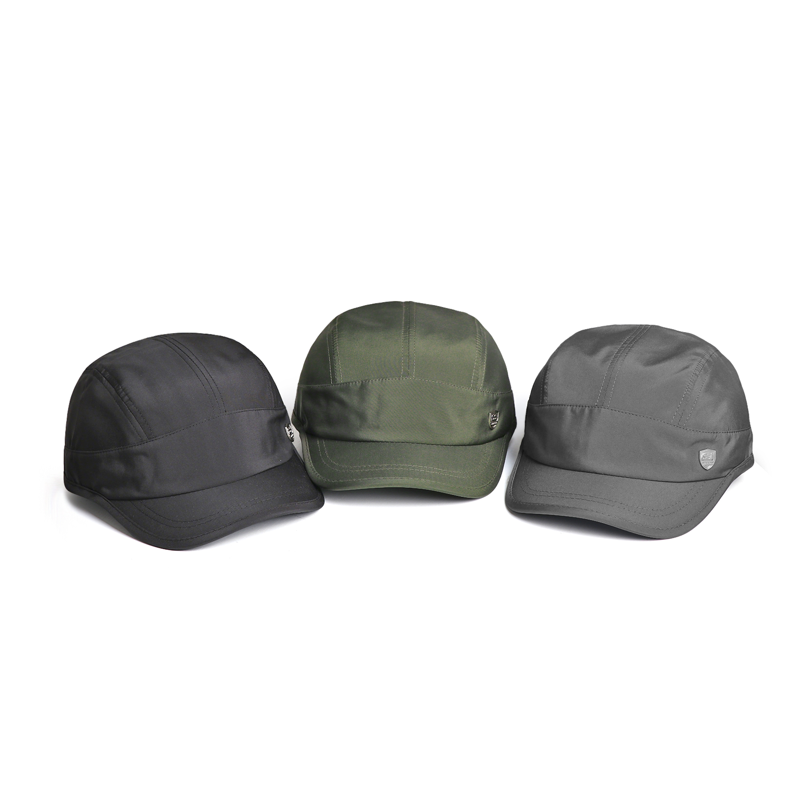 Lightweight, Breathable, Quick-drying Baseball Cap With Metal Emblem, Short Brim, Dome-shaped, Outdoor Casual Beanie Hat photo 2