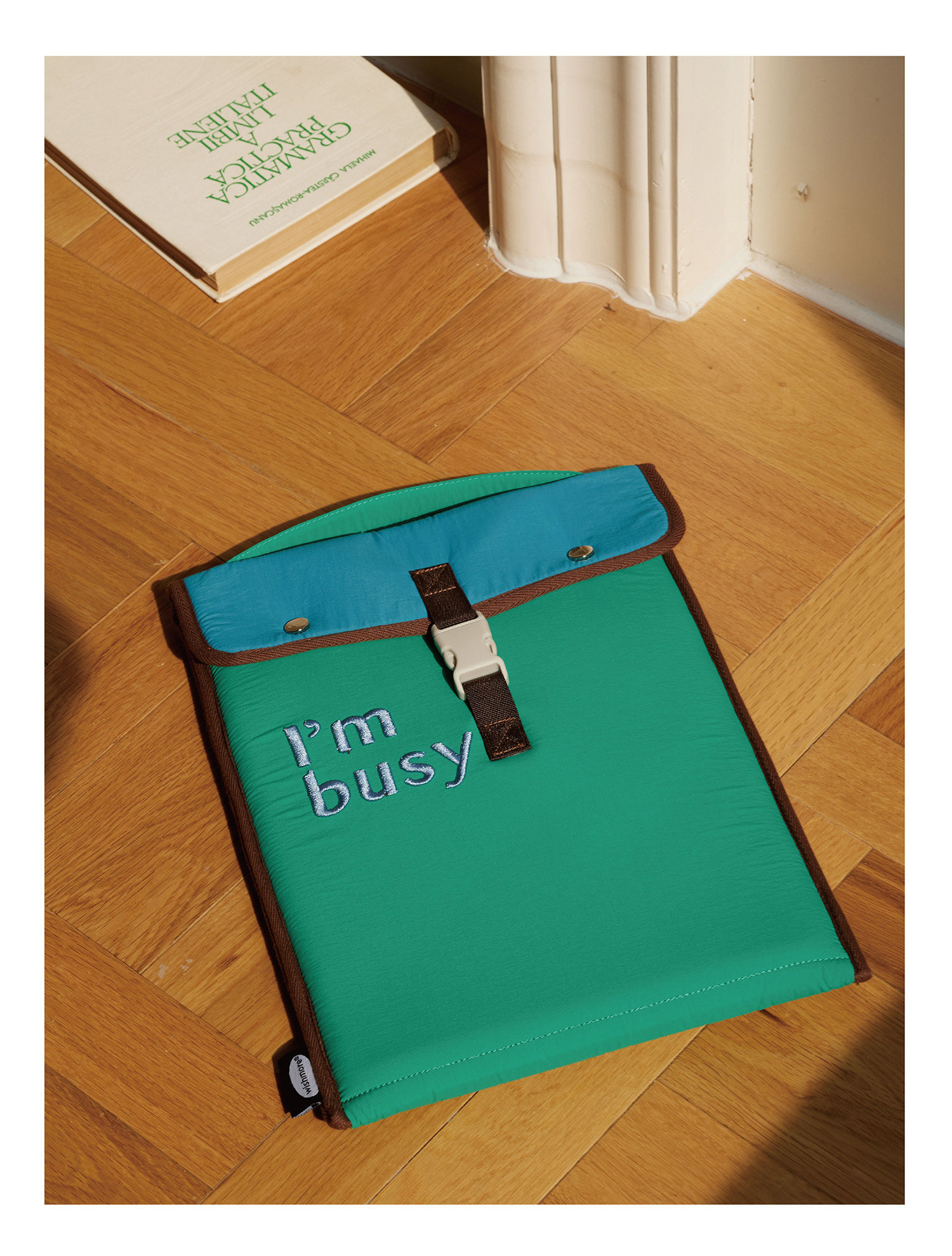 Color Blocked IPad Computer Bag, Contrasting Color Handheld Tablet Liner, Wear-resistant Protective Cover, Storage Bag, Gift photo 3