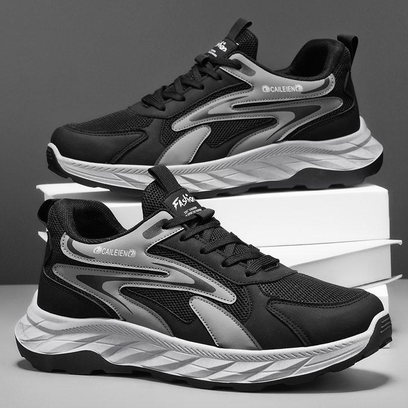 Men's Soft Sole Anti-slip Walking Shoes For Middle-aged & Elderly, Breathable Wear-resistant Dad Style Athletic Shoes For Fathers photo 2