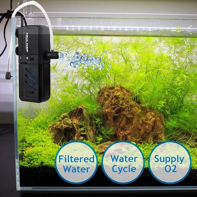 4 In 1 Aquarium Fish Tank Filter Water Internal Purifier Filter Oxygen Wave photo 3