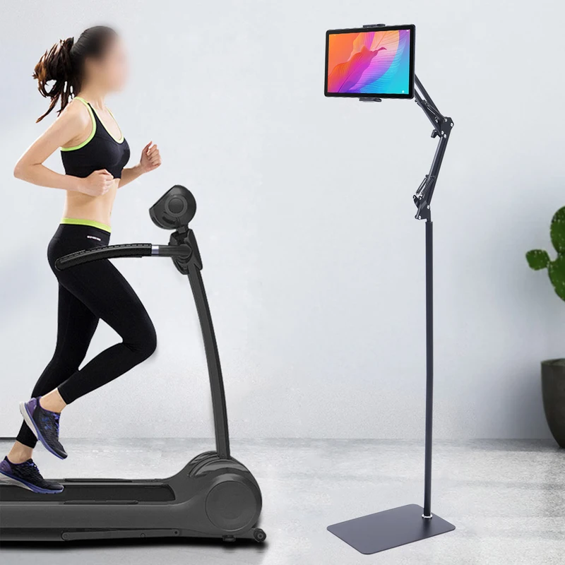 Universal Ipad Stand Floor Tablet Bracket Adjustable Flexible Rotation Phone Holder Rotating Stand Support 4.72 To 7.09in photo 4