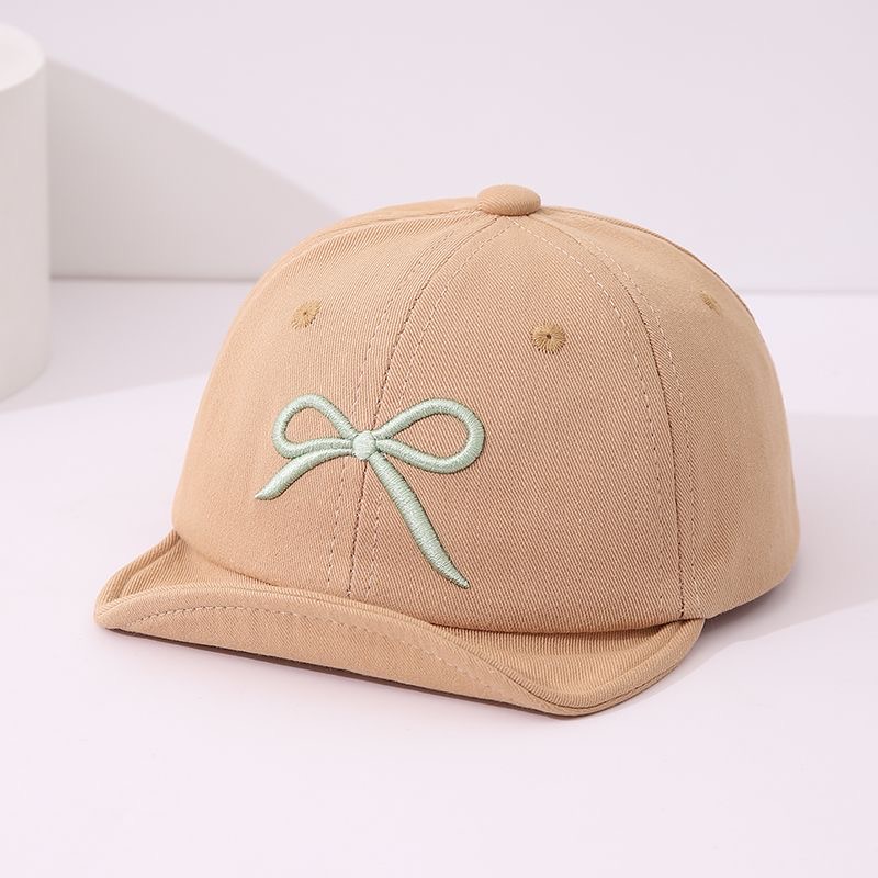 Children's Style Soft Fabric Bow Decoration Dome-shaped Baseball Cap With A Cute And Gentle Childlike Style, Suitable For Spring And Summer Wear. photo 1