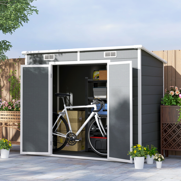 Outdoor Garden Storage Shed Tool House photo 1