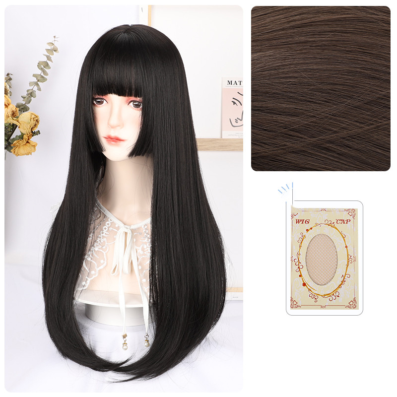 Princess Cut Wig Female Long Hair Simulation Net Red photo 8