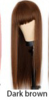 Qi Bangs Black And Brown Long Straight Hair photo 4