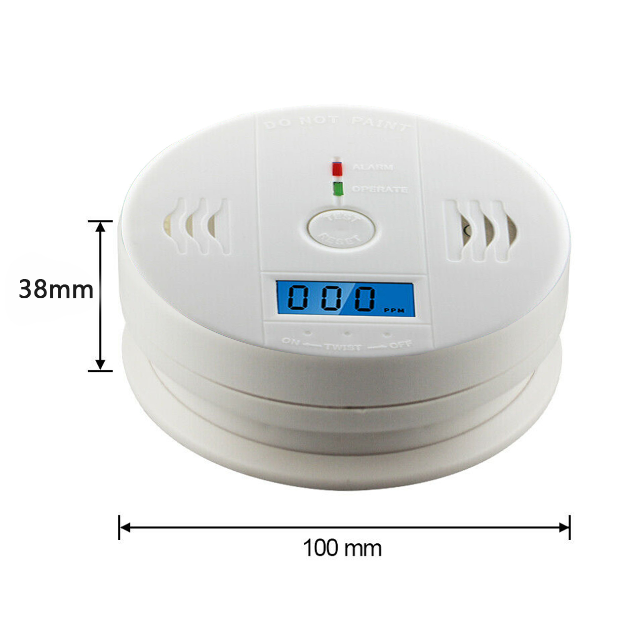 CO Carbon Monoxide Alarm Poisoning Sensor Warning Detector photo 2