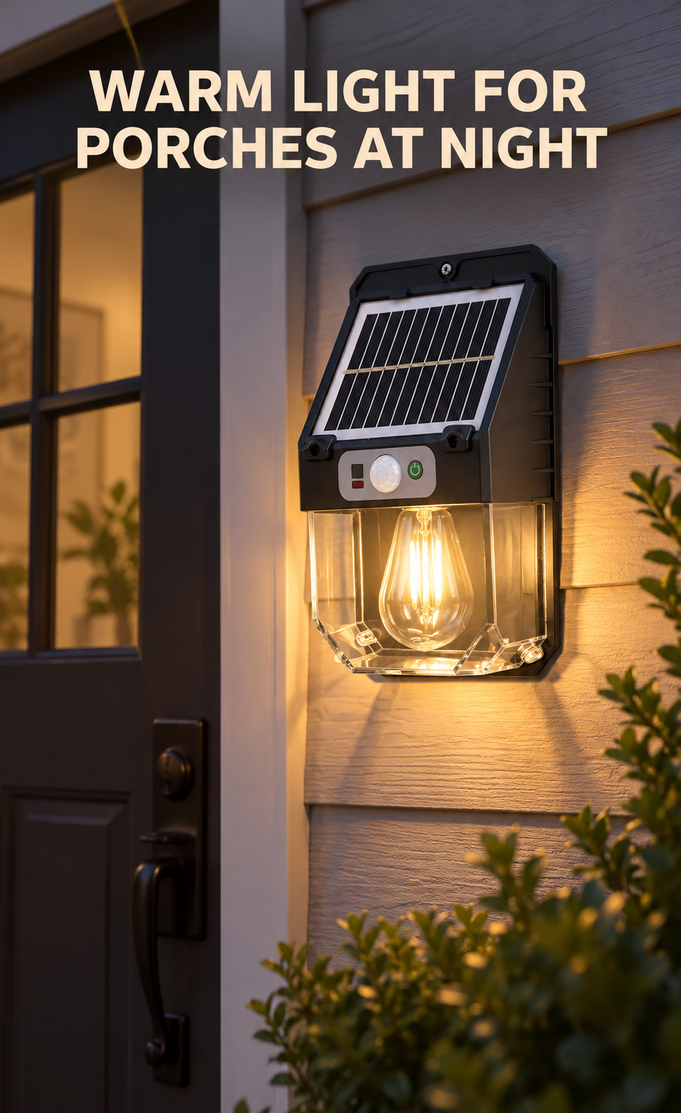 Solar Powered Rechargeable Motion Sensor LED Work Light 1200mAh For Auto W7116 1 4 Hour photo 8