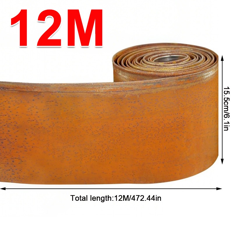 6M12M Flexible Metal Garden Border Lawn Edging Outdoor Grass Path Edge Roll L photo 5
