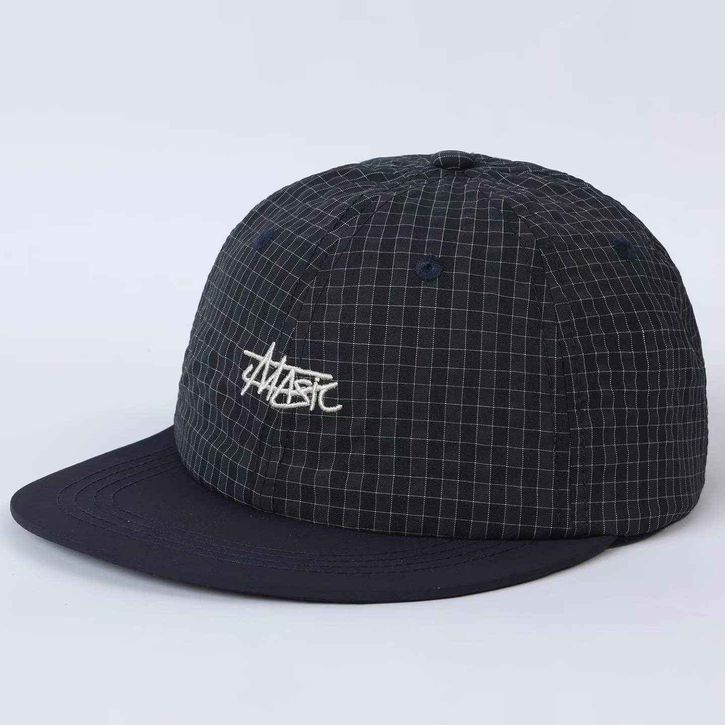 Plaid Multi-color Embroidered Letter Baseball Cap Suitable For Short Trips, Sun Protection During School Commutes photo 1