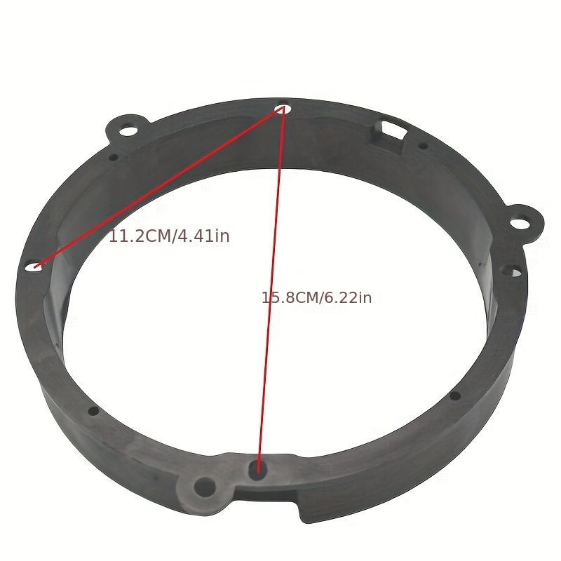 For VW Golf IV Passat Polo Skoda Seat   Adapter Rings 165mm 6.5 Kit Spacers Speakers Adaptor photo 3