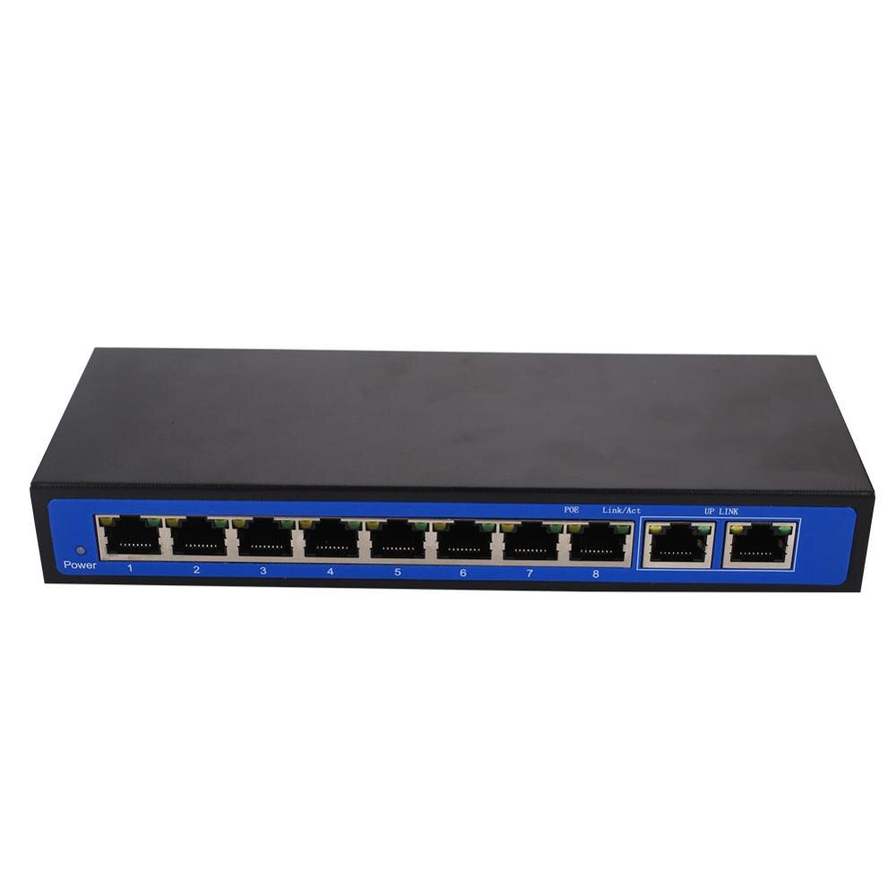 8+2 power 10 port 100M POE switch wireless AP 48V external power supply photo 5