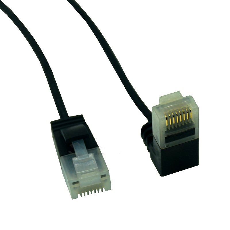 Superfine ltra Slim Cat6 Ethernet Cable RJ45 Right Angle TP photo 1