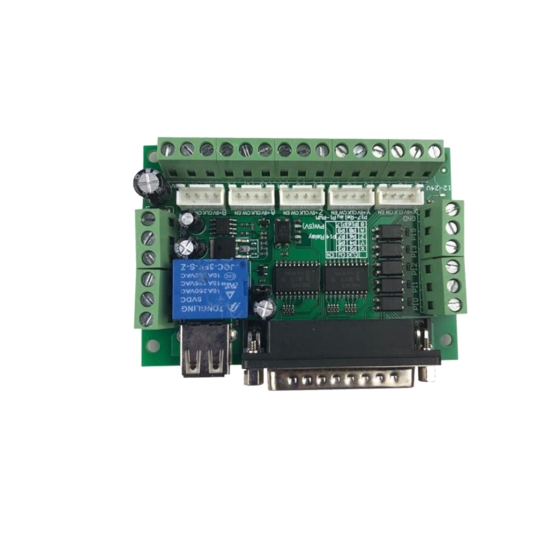 5 Axis CNC Breakout Board Interface Mach3 CNC Router Kit photo 3