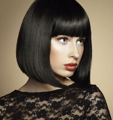 Wig Female Short Hair Straight Hair With Bangs Hair Cover Girls Fluffy Handsome Bobo photo 1