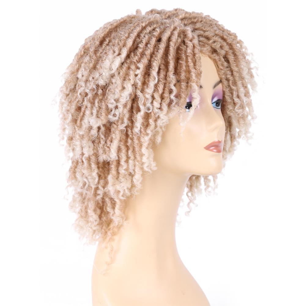 Dirty Braid Wig With Chemical Fiber Headgear photo 7