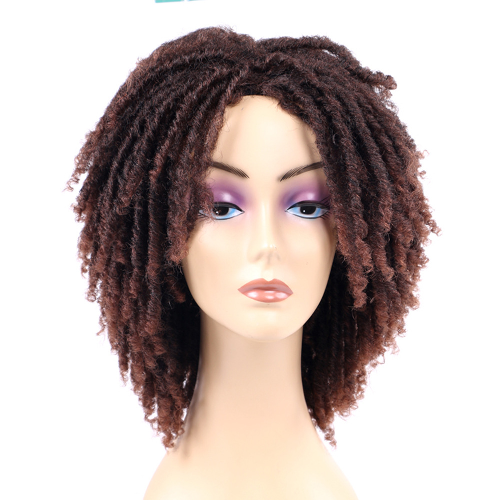 Dirty Braid Wig With Chemical Fiber Headgear photo 4