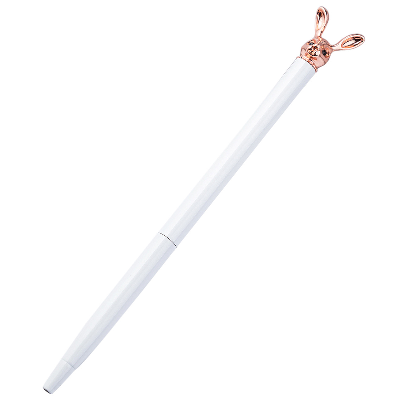 New Korean Fashion Cute Rabbit Metal Pen Metal Ballpoint Pen Custom Rotating Metal Pen Ballpoint Pen photo 4