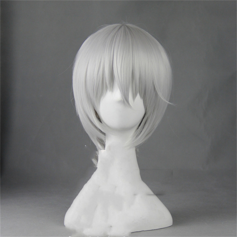 Broad Silk Vitality Girl White Short Hair Cosplay Wig photo 2