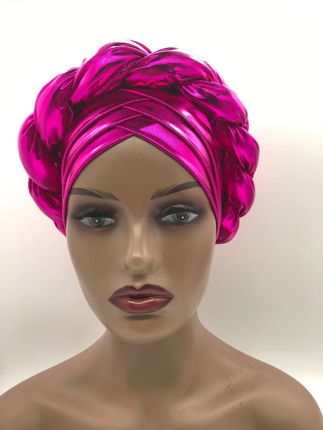 Three-Layer Brim Milk Silk Bronzing Braid Head photo 8