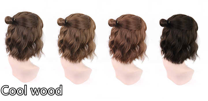 Net Red Full Headgear Style Corn Perm Short Curly Hair photo 3