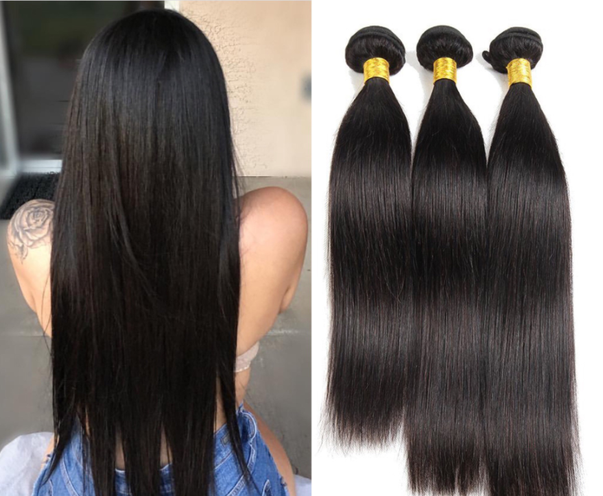 Hair Weave Black Synthetic Hair Straight Hair photo 4