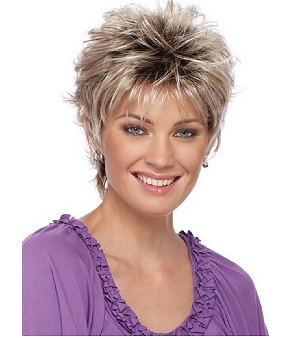 Golden Brown Melange Short Hair photo 2