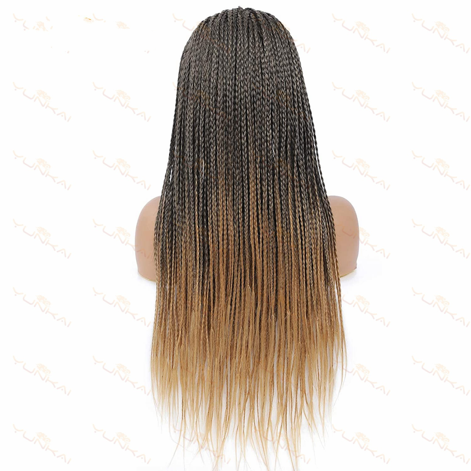 S Turban Wig Cover African Dirty Braid Hair Band Three-strand Braid Head Cover photo 2