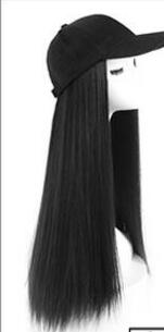 Hat Wig Ladies Long Hair One Big Wave Curly Hair Headgear Fashion Hat With Wig Net Red photo 5
