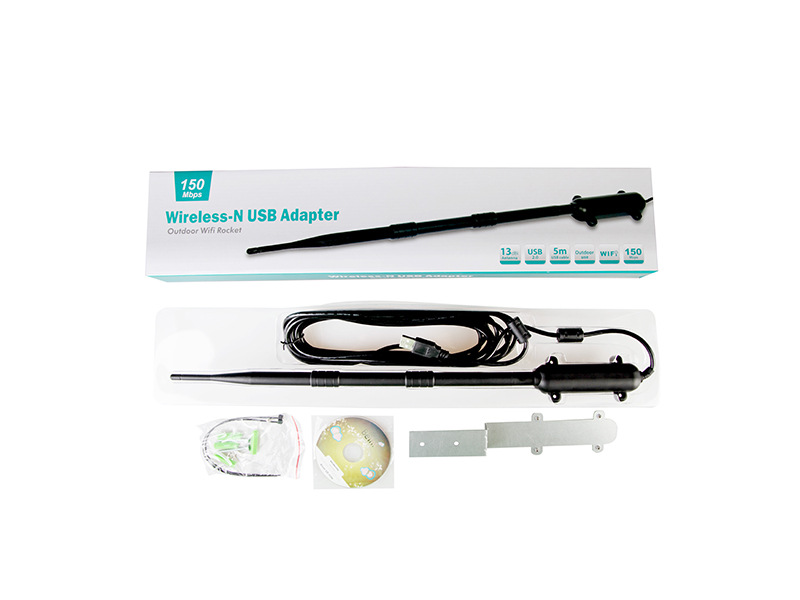 Industrial-grade Omnidirectional Outdoor Waterproof Network Card High-power Receiver 15DBI Antenna photo 4