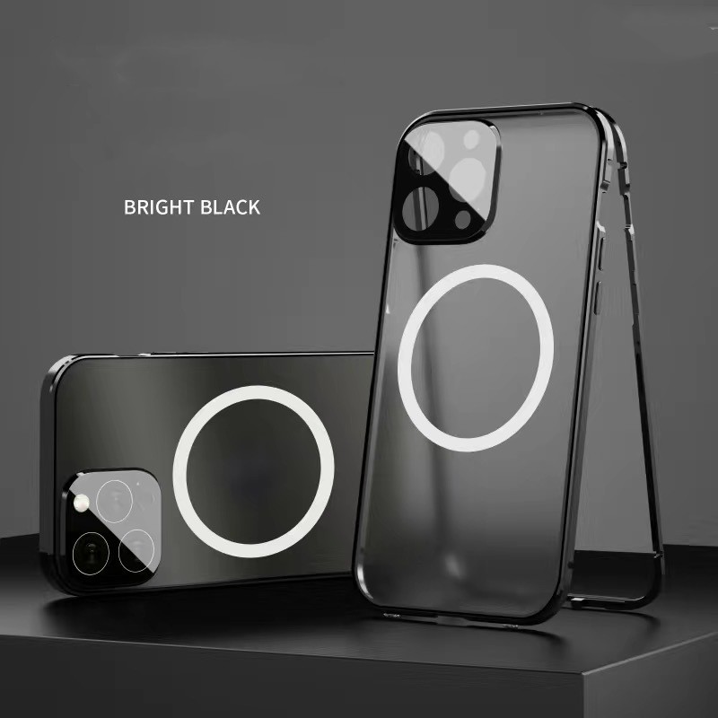 New Phone Case Magsafe Magnetic All-inclusive Double-sided Glass Anti-fall Shell photo 4