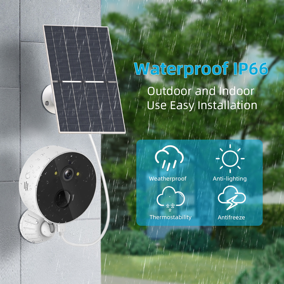Solar Cell Monitoring Camera Outdoor Low Power Consumption photo 5