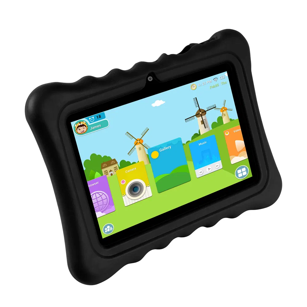 Shock-resistant Silicone Snap-on Case With Stand For 7' Tablets photo 6