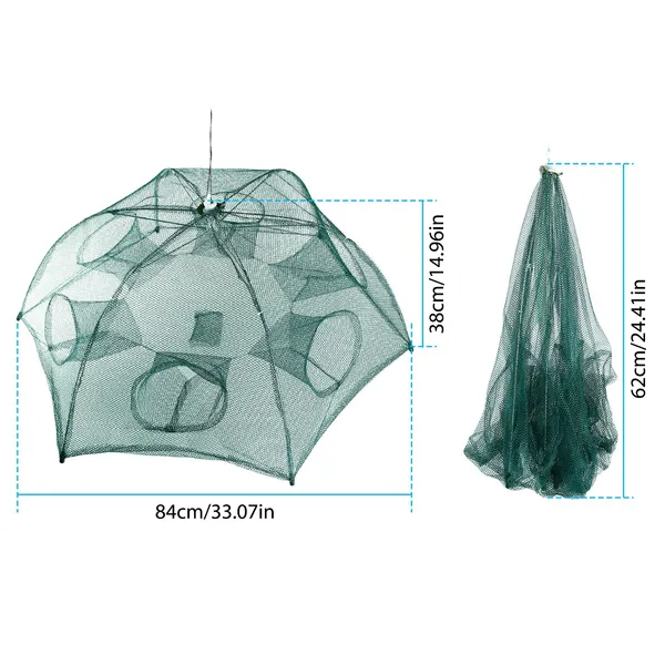 Fishing Trap Net Portable Folded Fishing Bait Trap Shrimp Minnow Crab Bait Net photo 5