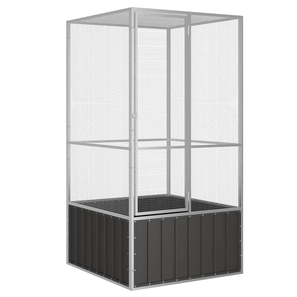  bird cage anthracite 111x107x211.5 cm Galvanized   bird cage photo 8