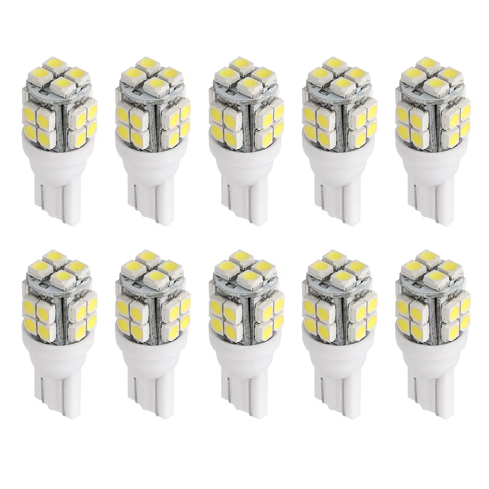 10Pcs 12V T10 LED Light Bulb Wedge Base Interior Dome Map LED Lights License Plate Trunk Side photo 6