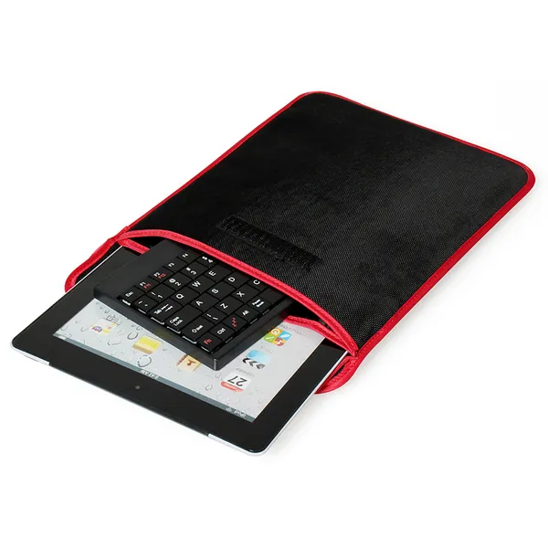 Tablet PC Sleeve Bag Case Stand For Tablet Under 10in With USB Mini Keyboard Two Layer Pockets photo 3