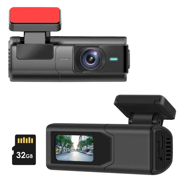 2K HD Front Dash Cam For Car With IPS Screen Night Vision Loop Recording Included 32G Storage Card 140° Wide Angle WiFi App Control Front Dashcam photo 1