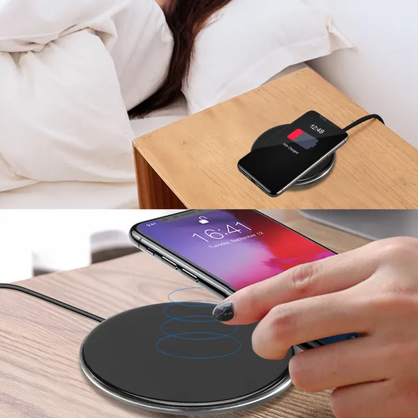 Wireless Charger Qi-Certified Ultra-Slim 5W Charging Pad For IPhone XS MAX/XR/XS/X/ 8/8 Plus photo 4