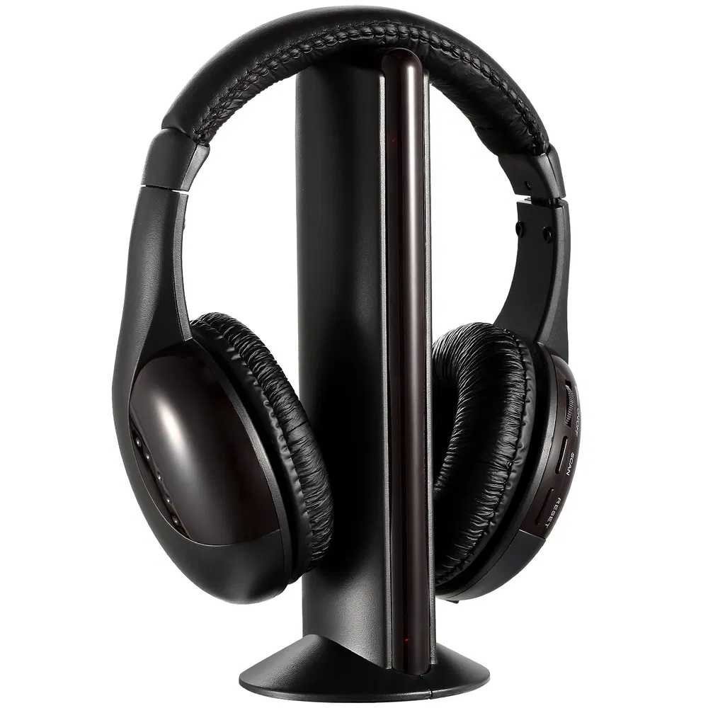 Wireless RF Headphones HiFi Over Ear Headsets RF Transmitter Receiver photo 6