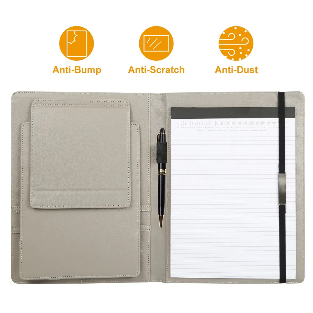 Organizer Case For 9.7in Tablet PC Business Tablet Portfolio With A5 Notepad Paper Pad Card Holder photo 6