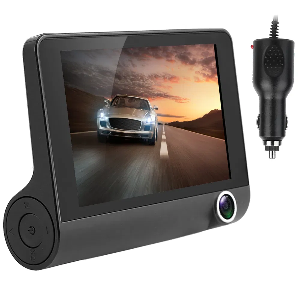 1296P Car DVR Dash Camera 4In 3 Lens Vehicle Driving Recorder Seamless Recording photo 6
