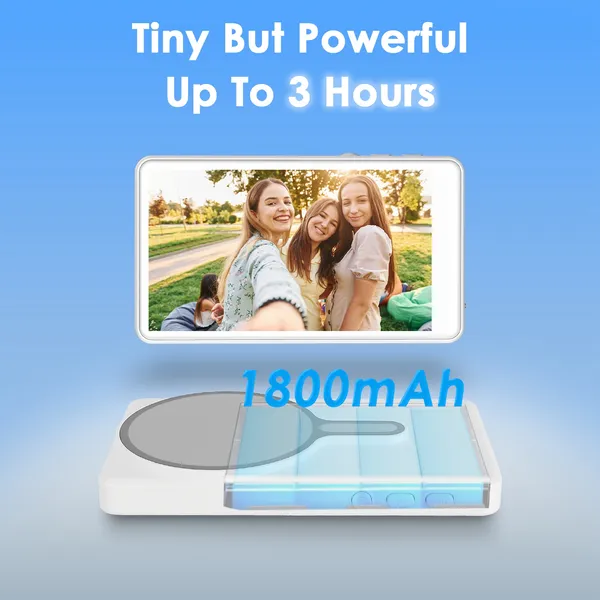 Vlog Selfie Monitor Screen Magnetic Rear Camera Phone Monitor Wireless Selfie Monitor Screen With 33FT Remote For Vlog Live Stream Compatible With IOS Android photo 5