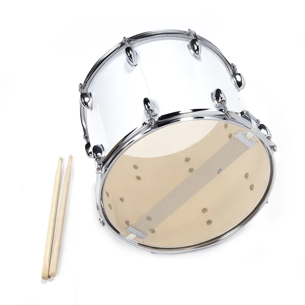 14 X10 Inches Marching Drum Drumsticks Key Strap White photo 4