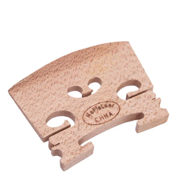 4-4 High Quality Maple Violin Bridge Wood-colored photo 6