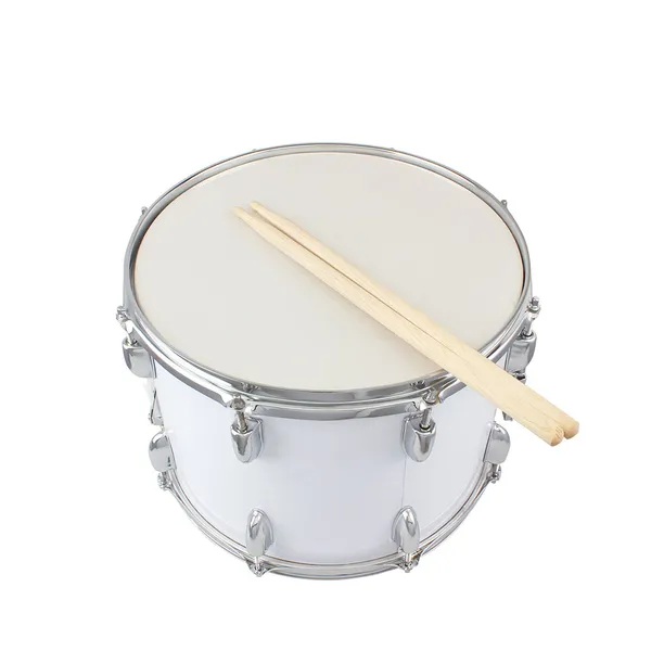 14 X10 Inches Marching Drum Drumsticks Key Strap White photo 1