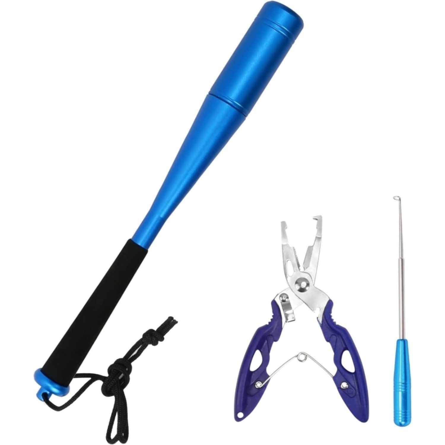 3-piece Fishing Fish Killer Set 24.5 Cm Aluminum Fish Killer Includes Fishing Pliers And Hook Remover Fishing Accessories For Beginners Outdoor Carp And Trout Fishing photo 3