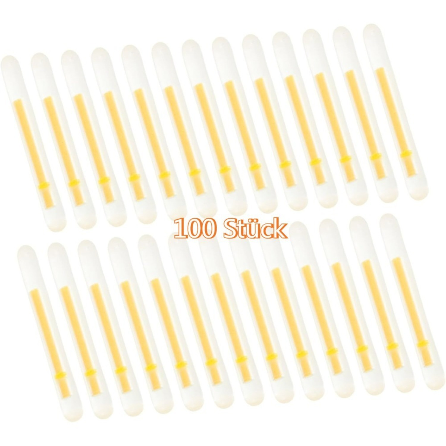 100-piece Fishing Glow Stick Set With Swivel Connector, 20 Packs Of 5 Glow Sticks (4.5x37mm) & Yellow Swivel Connector For Main Line 0.3-0.8#, Complete Night Fishing Accessories And Party Decorations photo 5