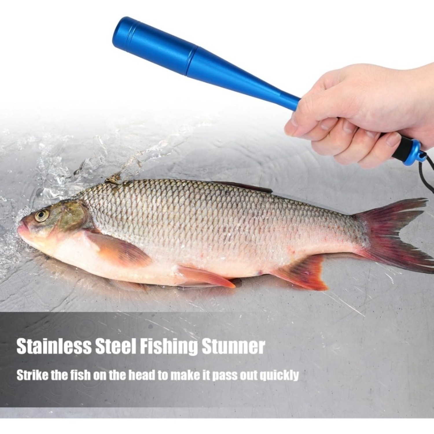 3-piece Fishing Fish-Killer Set 24.5 Cm Aluminum Fish-Killer Includes Fishing Pliers And Hook Remover Fishing Accessories For Beginners Outdoor Carp And Trout Fishing – Multi-piece Party Gift Set photo 1