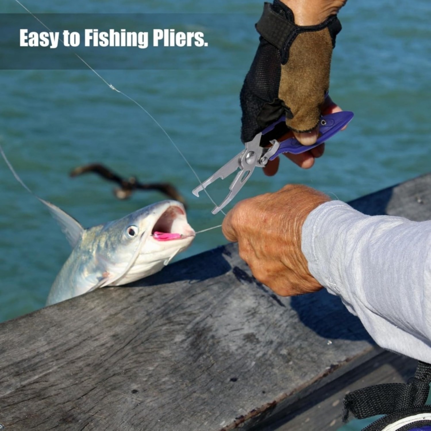 3-piece Fishing Fish-Killer Set 24.5 Cm Aluminum Fish-Killer Includes Fishing Pliers And Hook Remover Fishing Accessories For Beginners Outdoor Carp And Trout Fishing – Multi-piece Party Gift Set photo 5