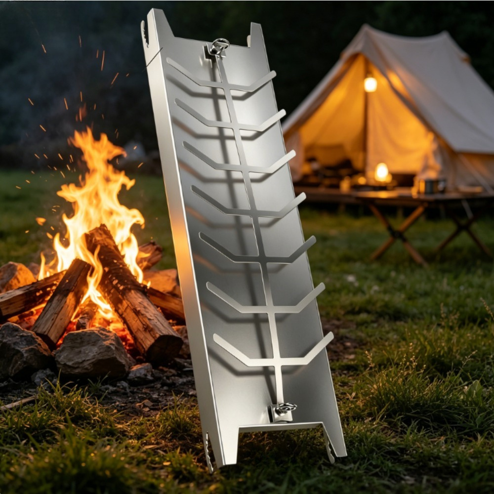 Stainless Steel Flammlachs Board - Decorative Party Accessories For Buffets And Food Presentation photo 1